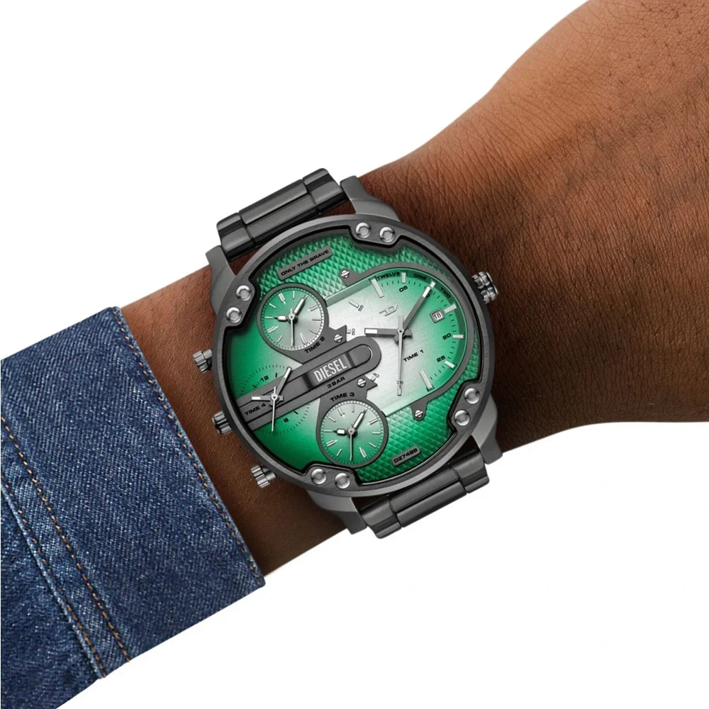 New Authentic Diesel Mr. Daddy Slim Multi-Movement Stainless Steel Watch –